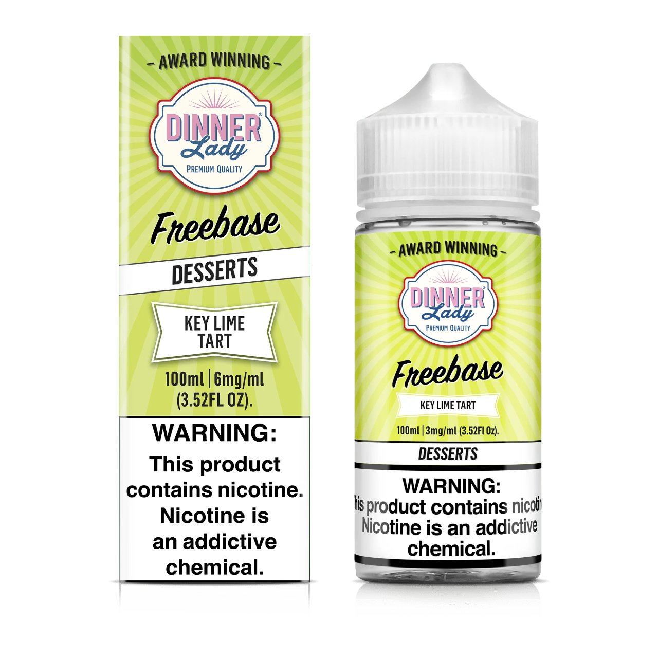 Dinner Lady Key Lime Tart 100ml E-Juice 6mg