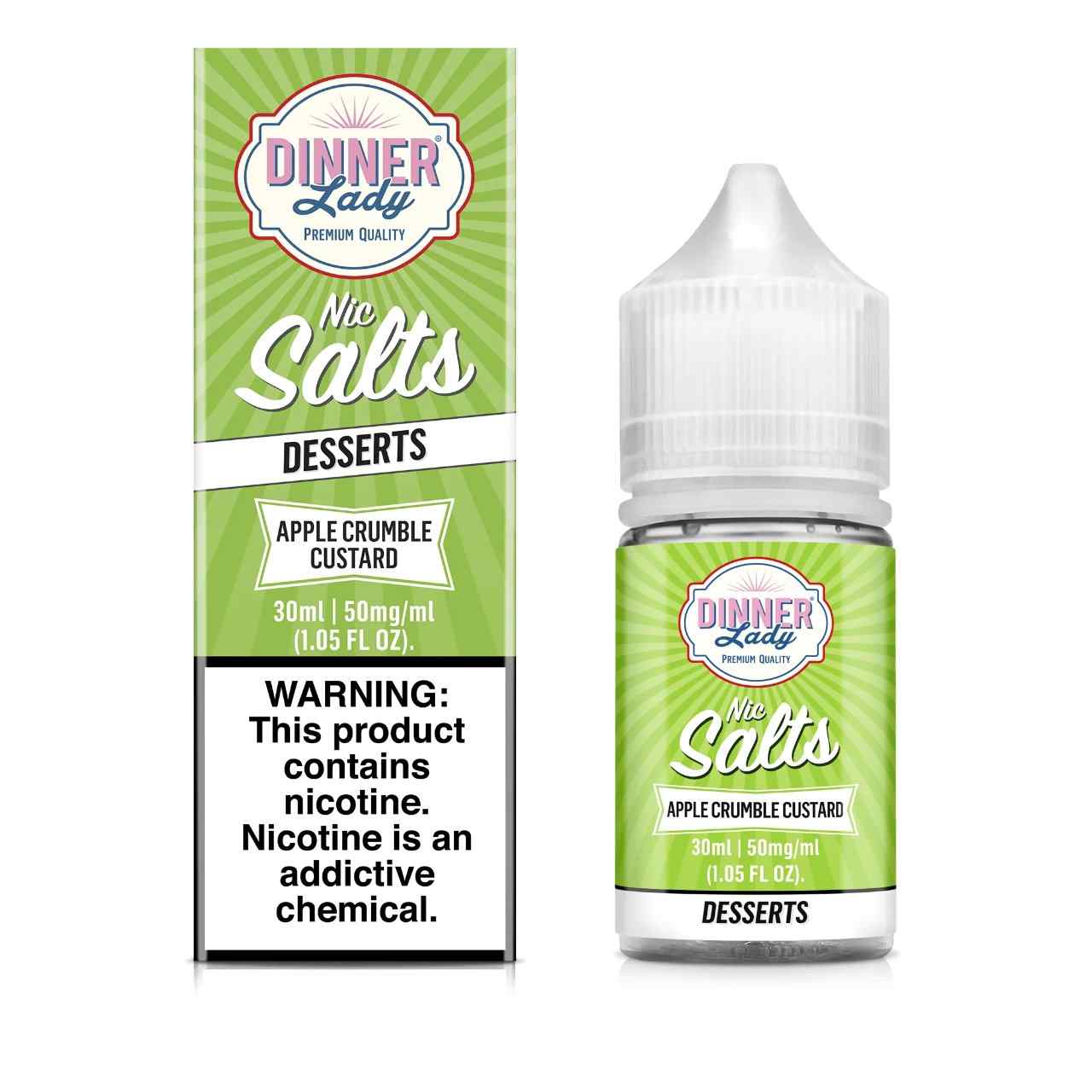 Dinner Lady Salts Apple Crumble Custard 30ml E-Juice 50mg Dinner Lady Salts Apple Crumble Custard 30ml E-Juice 50mg