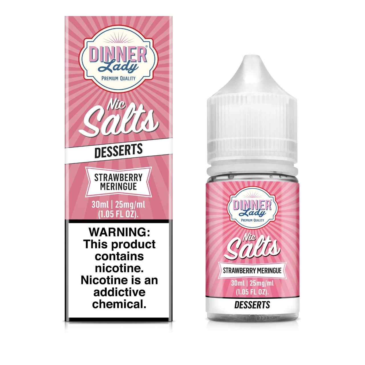 Dinner Lady Salts Strawberry Meringue 30ml E-Juice 25mg