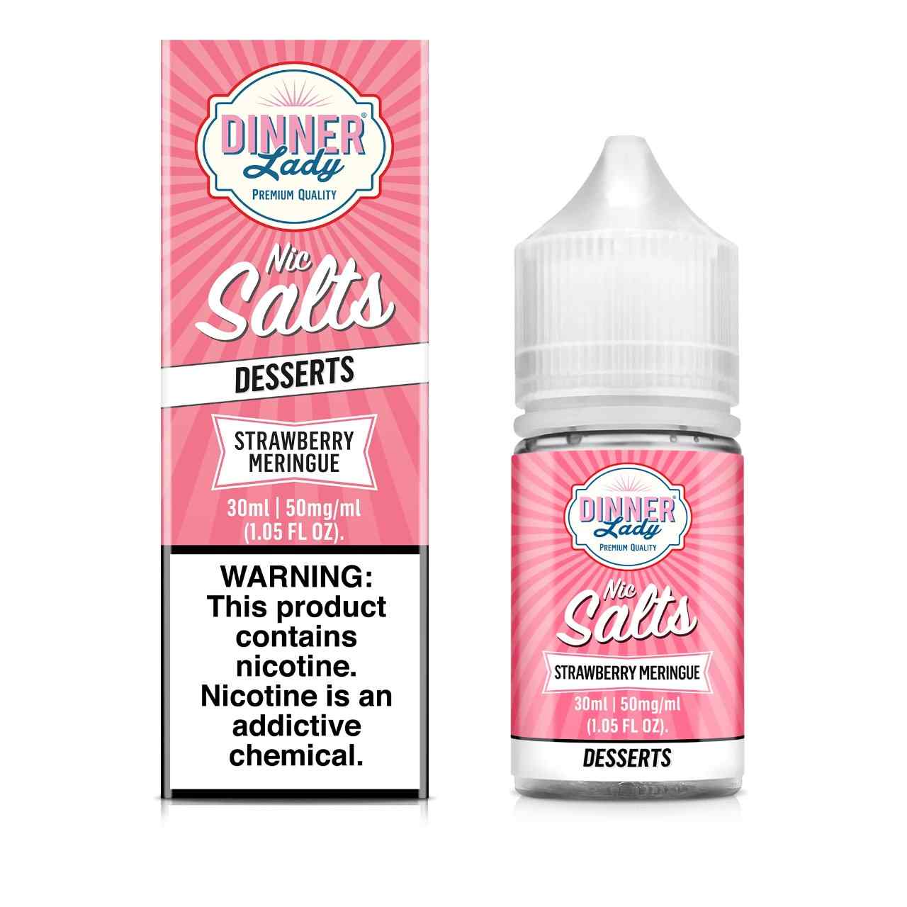Dinner Lady Salts Strawberry Meringue 30ml E-Juice 50mg Dinner Lady Salts Strawberry Meringue 30ml E-Juice 50mg