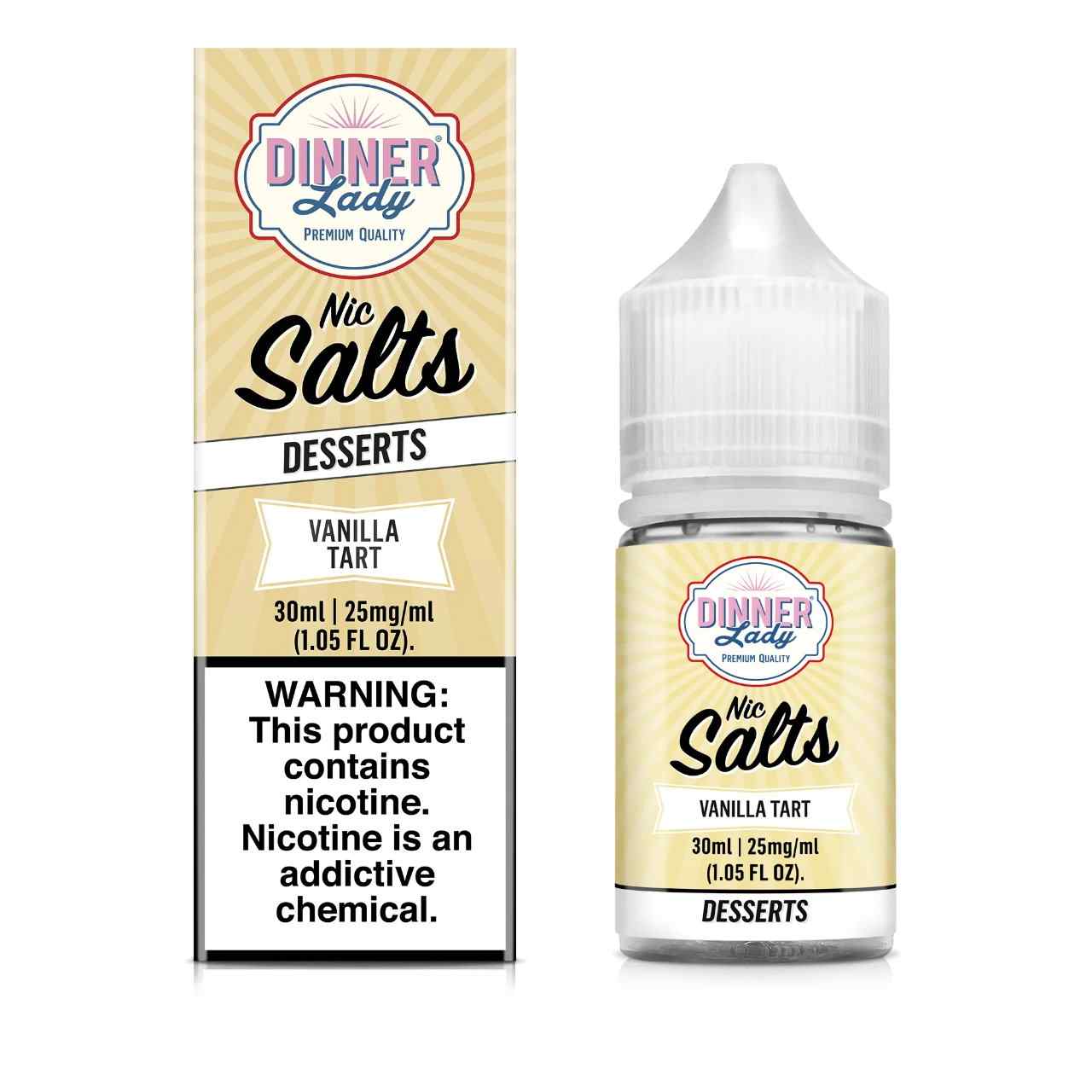 Dinner Lady Salts Vanilla Tart 30ml E-Juice 25mg