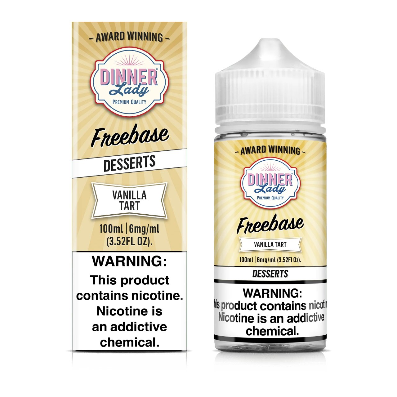 Dinner Lady Vanilla Tart 100ml E-Juice 6mg