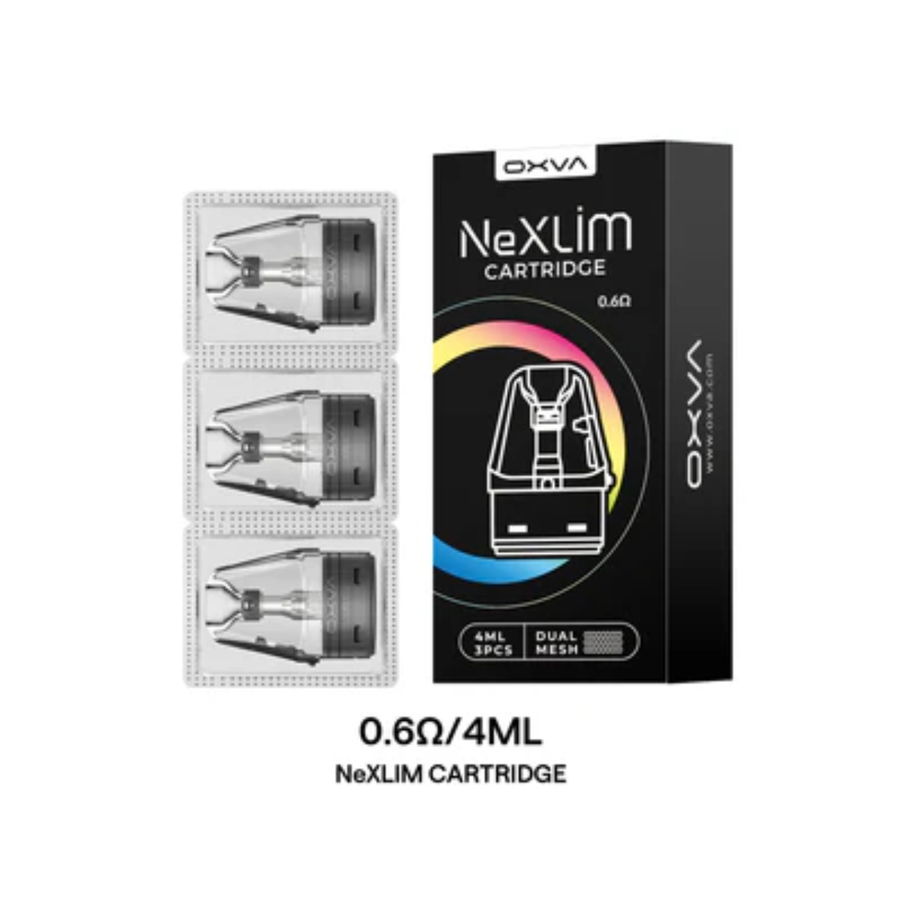OXVA NeXLIM Replacement Pod Cartridge - 3PK 0.6 OXVA NeXLIM Replacement Pod Cartridge - 3PK 0.6