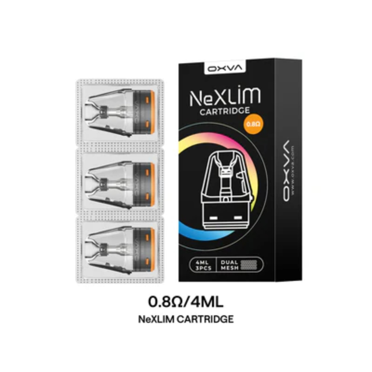 OXVA NeXLIM Replacement Pod Cartridge - 3PK 0.8 OXVA NeXLIM Replacement Pod Cartridge - 3PK 0.8
