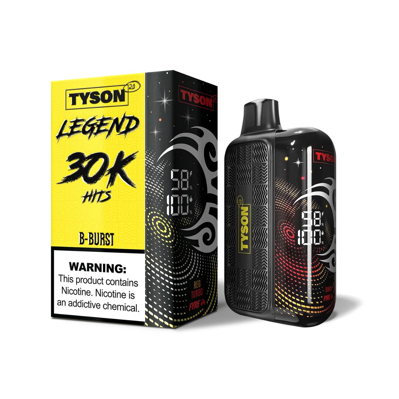 Tyson 2.0 Legend 30K Puff Disposable B-Burst Tyson 2.0 Legend 30K Puff Disposable B-Burst