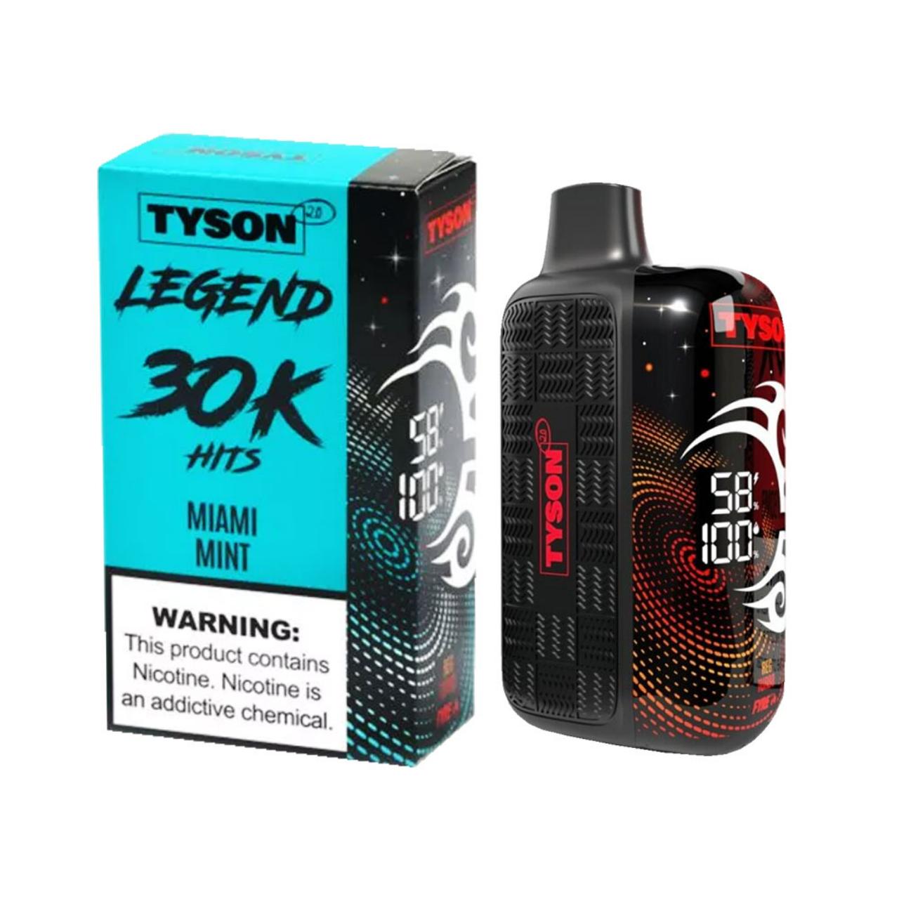 Tyson 2.0 Legend 30K Puff Disposable Miami Mint Tyson 2.0 Legend 30K Puff Disposable Miami Mint