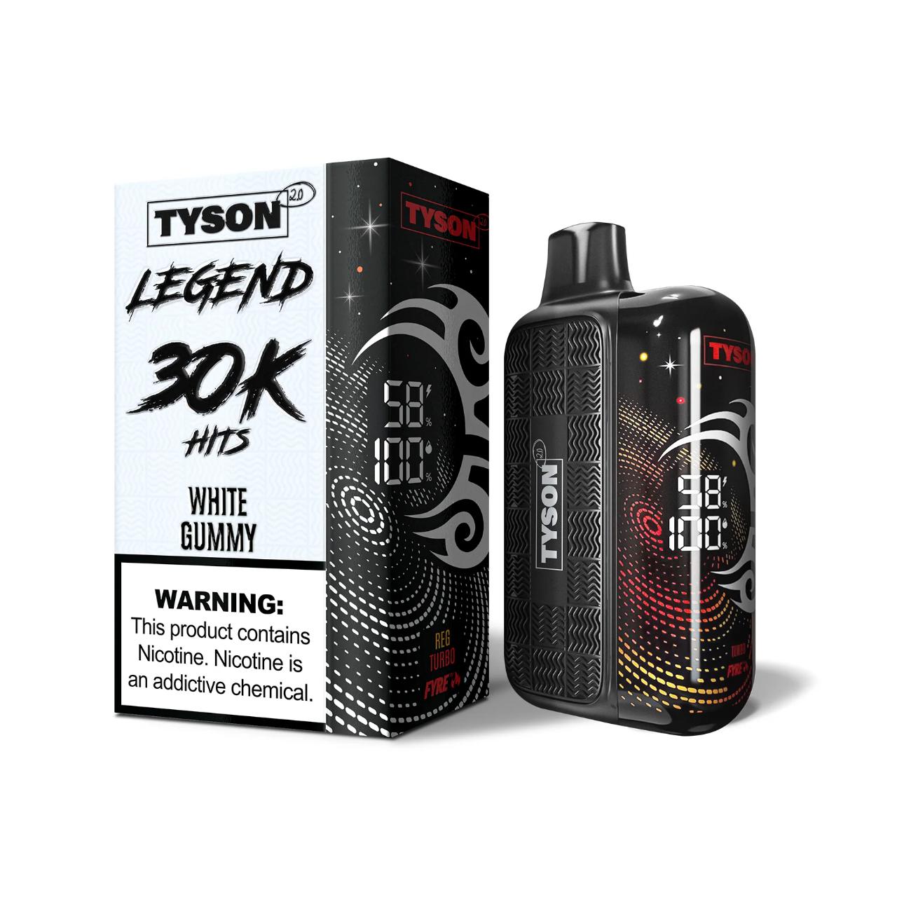 Tyson 2.0 Legend 30K Puff Disposable White Gummy Tyson 2.0 Legend 30K Puff Disposable White Gummy
