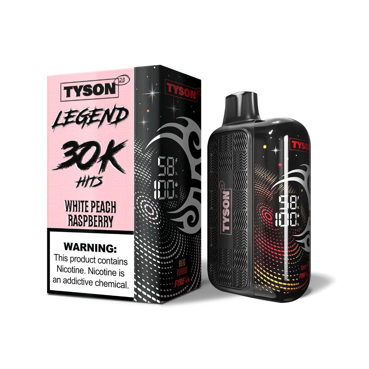 Tyson 2.0 Legend 30K Puff Disposable White Peach Raspberry Tyson 2.0 Legend 30K Puff Disposable White Peach Raspberry
