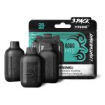 Tyson 2.0 Lightweight Disposable Pack of 3-Cool Mint