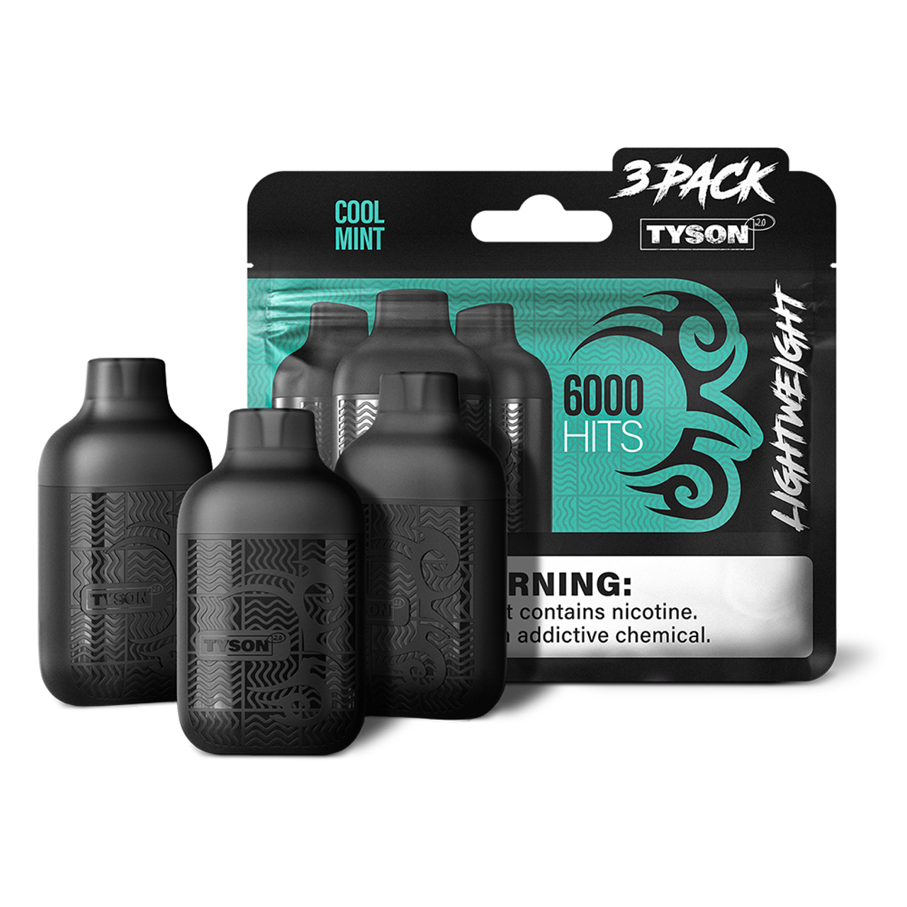 Tyson 2.0 Lightweight Disposable Pack of 3-Cool Mint Tyson 2.0 Lightweight Disposable Pack of 3-Cool Mint
