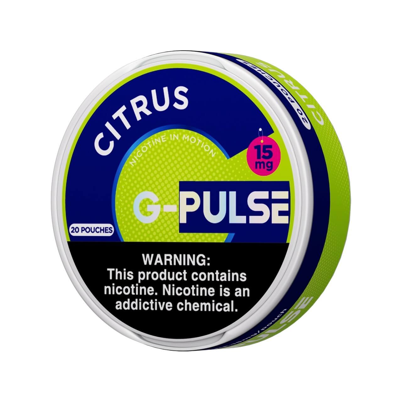 G-Pulse Nicotine Pouches - 5PK Citrus - 15MG G-Pulse Nicotine Pouches - 5PK Citrus - 15MG
