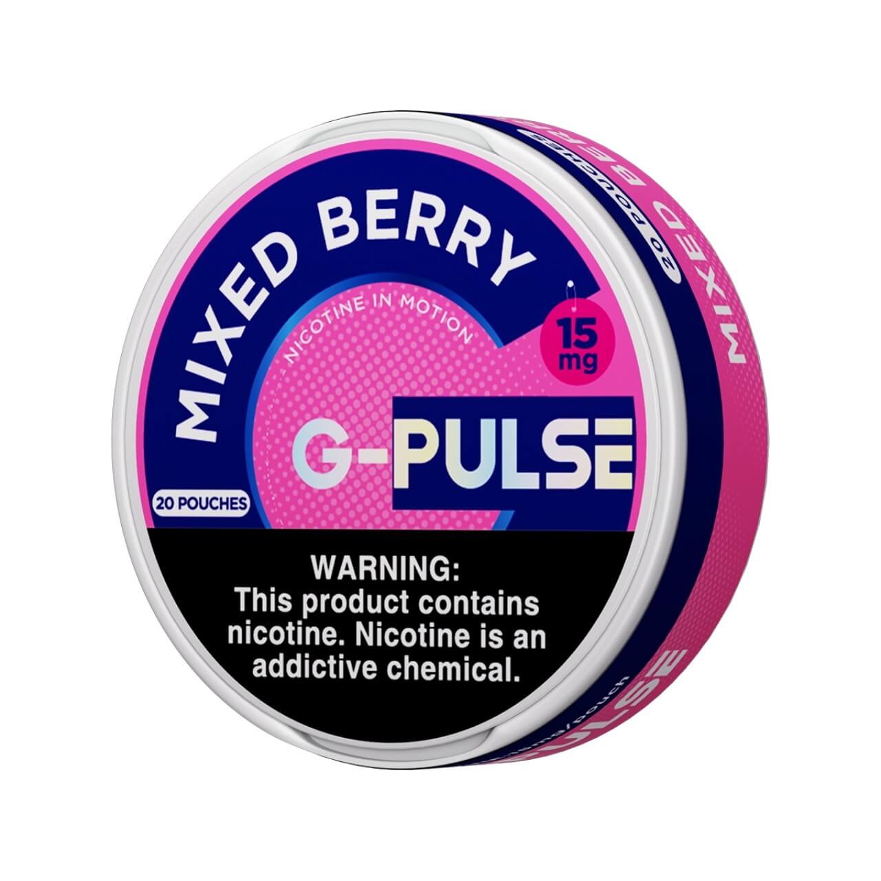 G-Pulse Nicotine Pouches - 5PK Mixed Berry - 15MG G-Pulse Nicotine Pouches - 5PK Mixed Berry - 15MG
