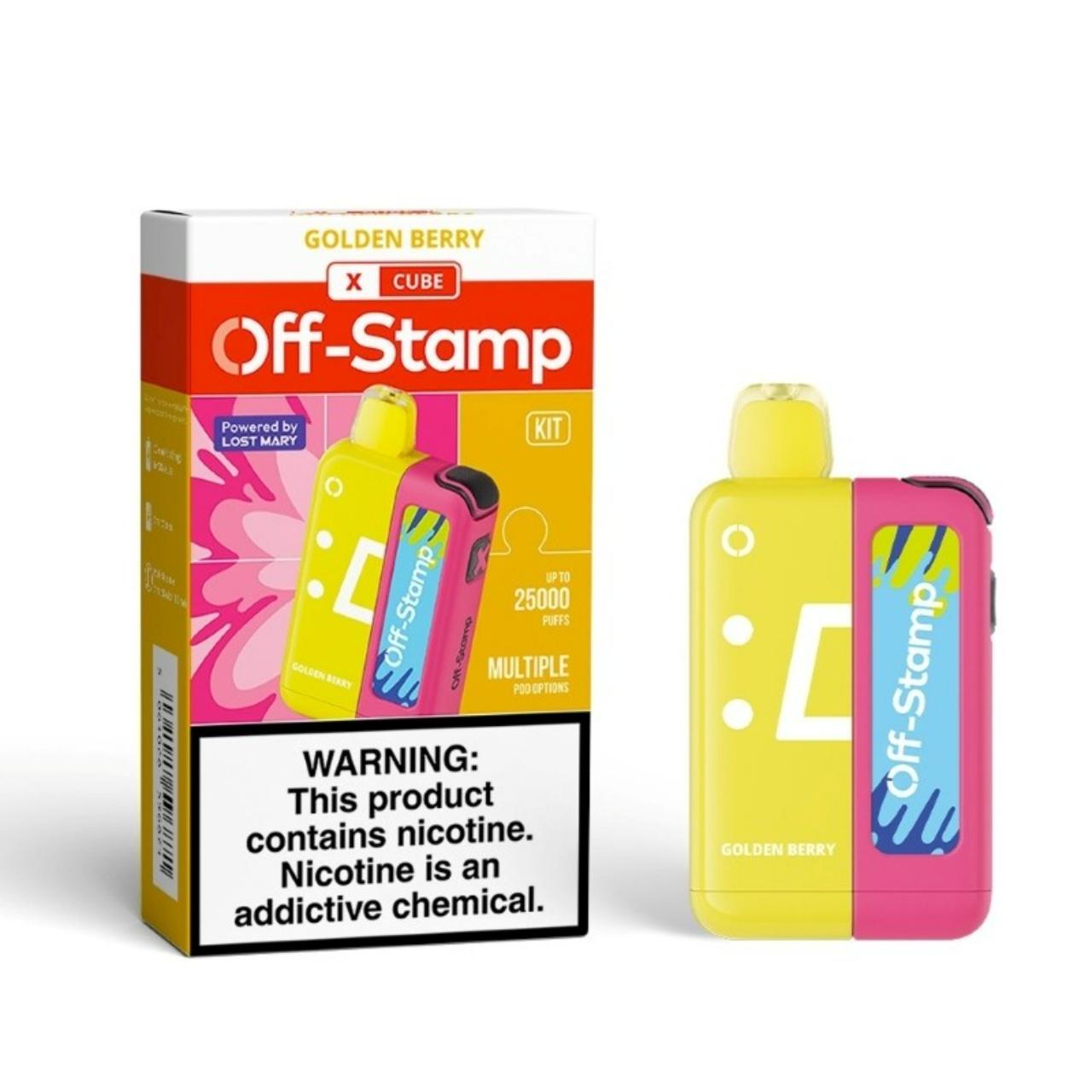 Off Stamp X- Cube 25K Puff Disposable Golden Berry Off Stamp X- Cube 25K Puff Disposable Golden Berry