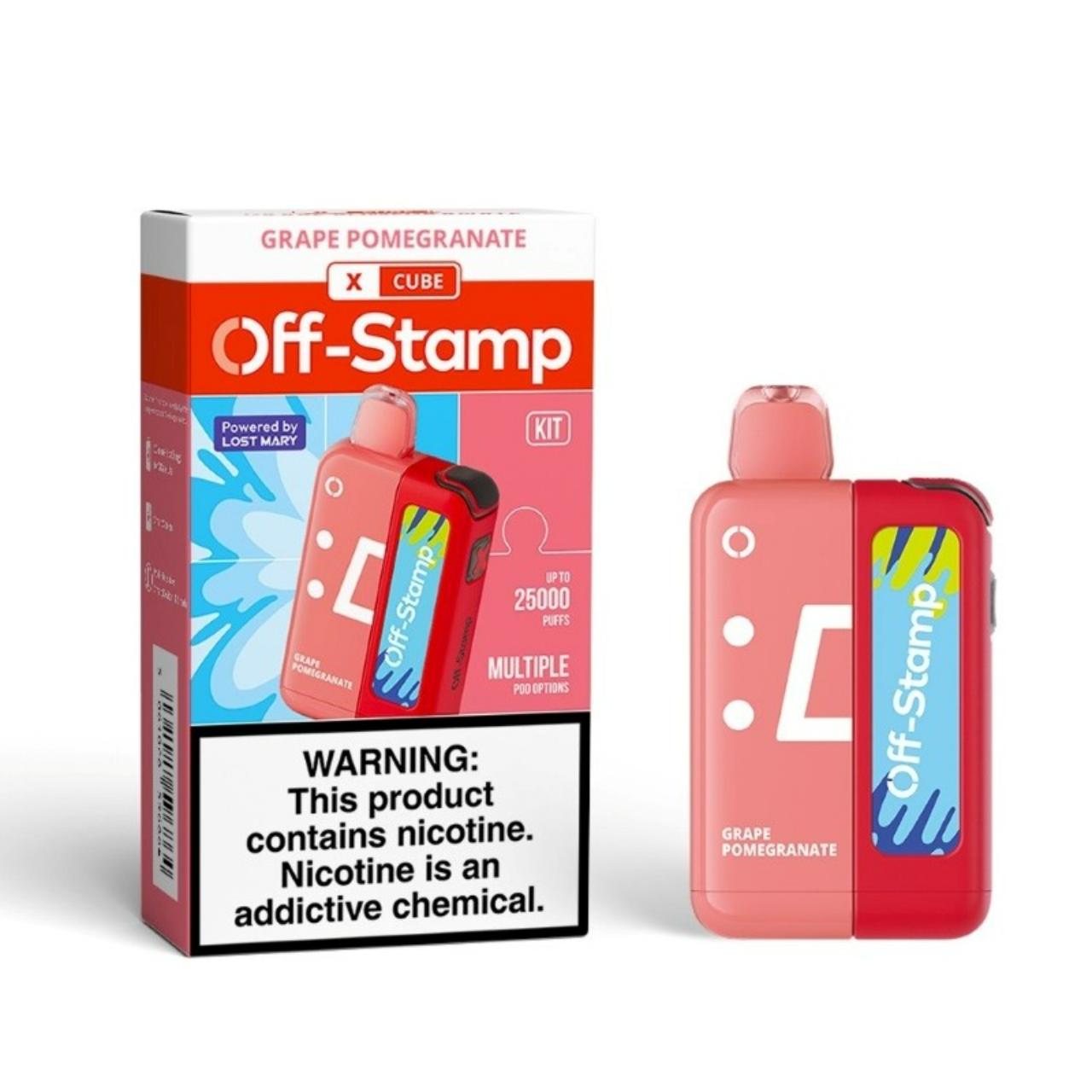 Off Stamp X- Cube 25K Puff Disposable Grape Pomegranate Off Stamp X- Cube 25K Puff Disposable Grape Pomegranate