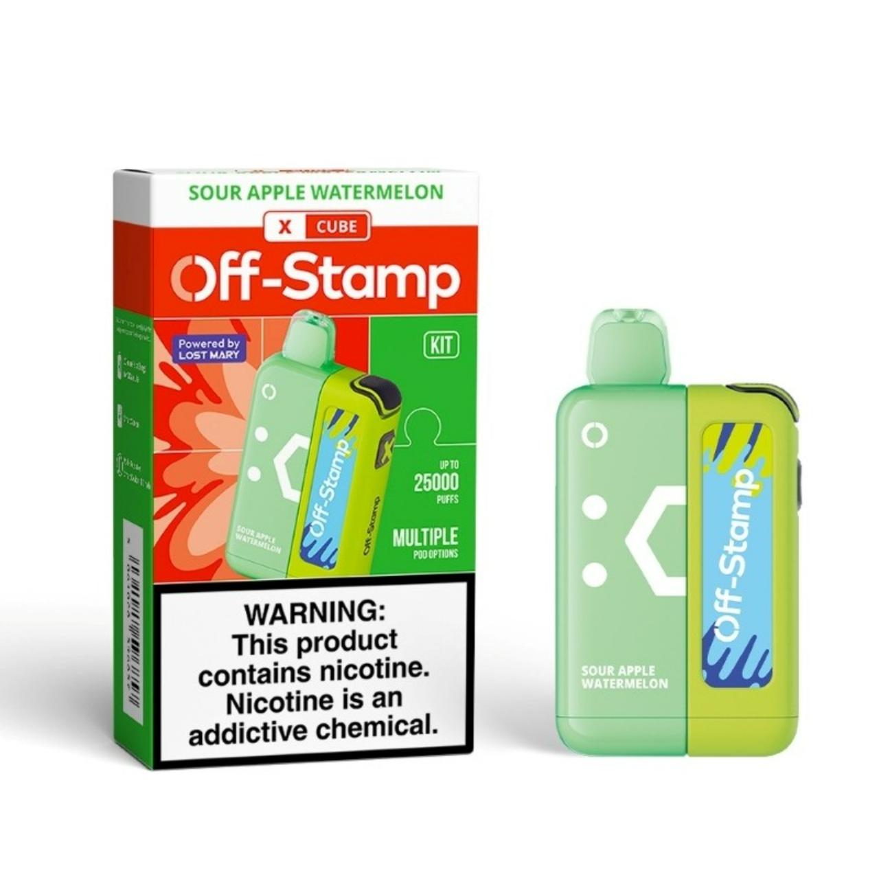 Off Stamp X- Cube 25K Puff Disposable Sour Blue Dust Off Stamp X- Cube 25K Puff Disposable Sour Blue Dust
