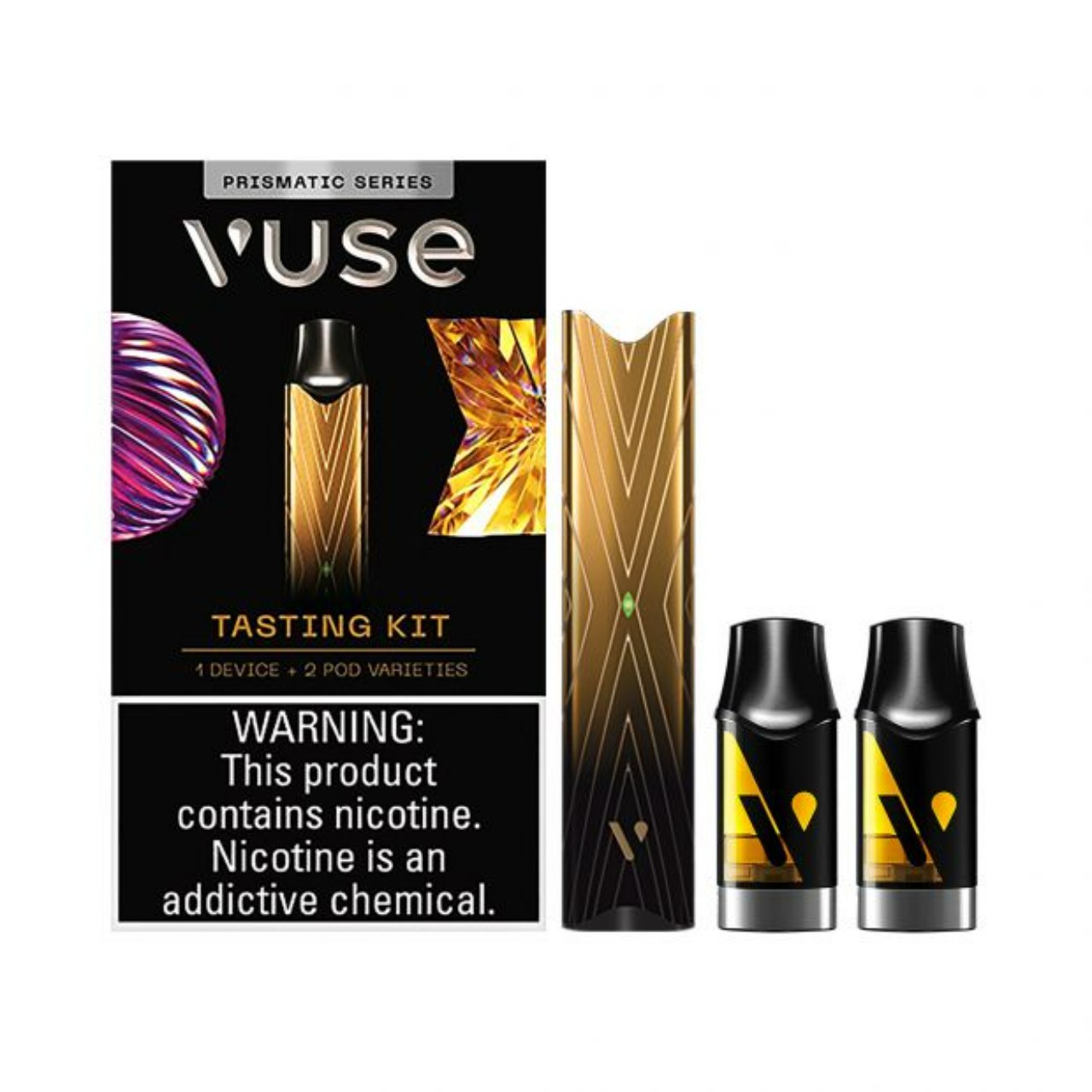Vuse Alto Prismatic Series Tasting Kit Dusk Glow Tobacco Golden Spark Tobacco With Pods Vuse Alto Prismatic Series Tasting Kit Dusk Glow Tobacco Golden Spark Tobacco With Pods
