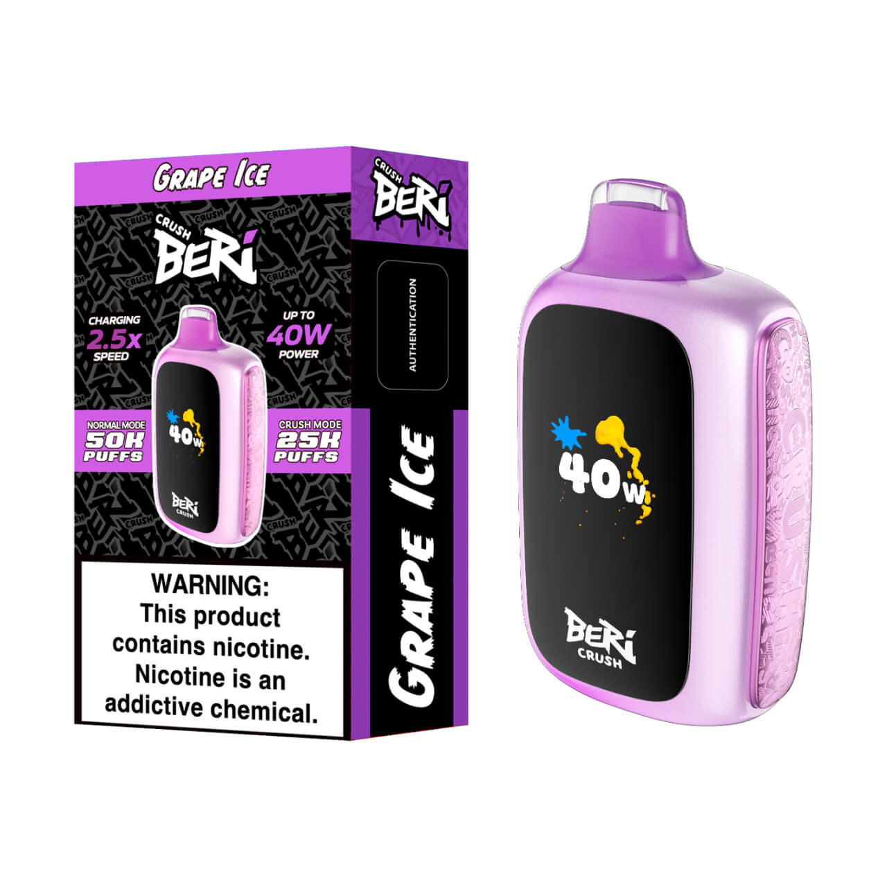 Beri Crush 50K Puff Disposable Grape Ice