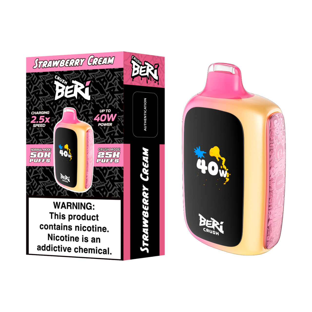 Beri Crush 50K Puff Disposable Strawberry Cream