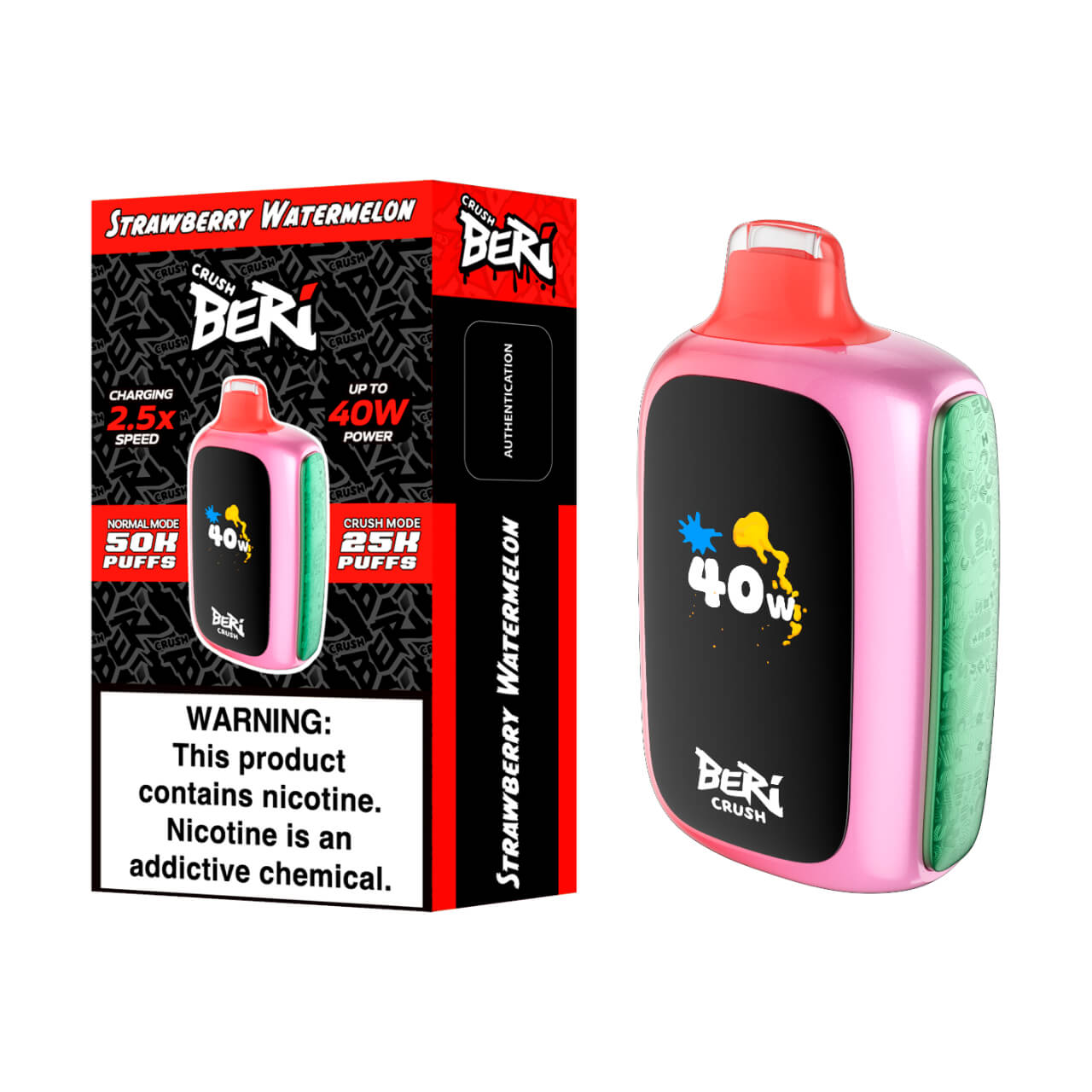 Beri Crush 50K Puff Disposable Strawberry Watermelon
