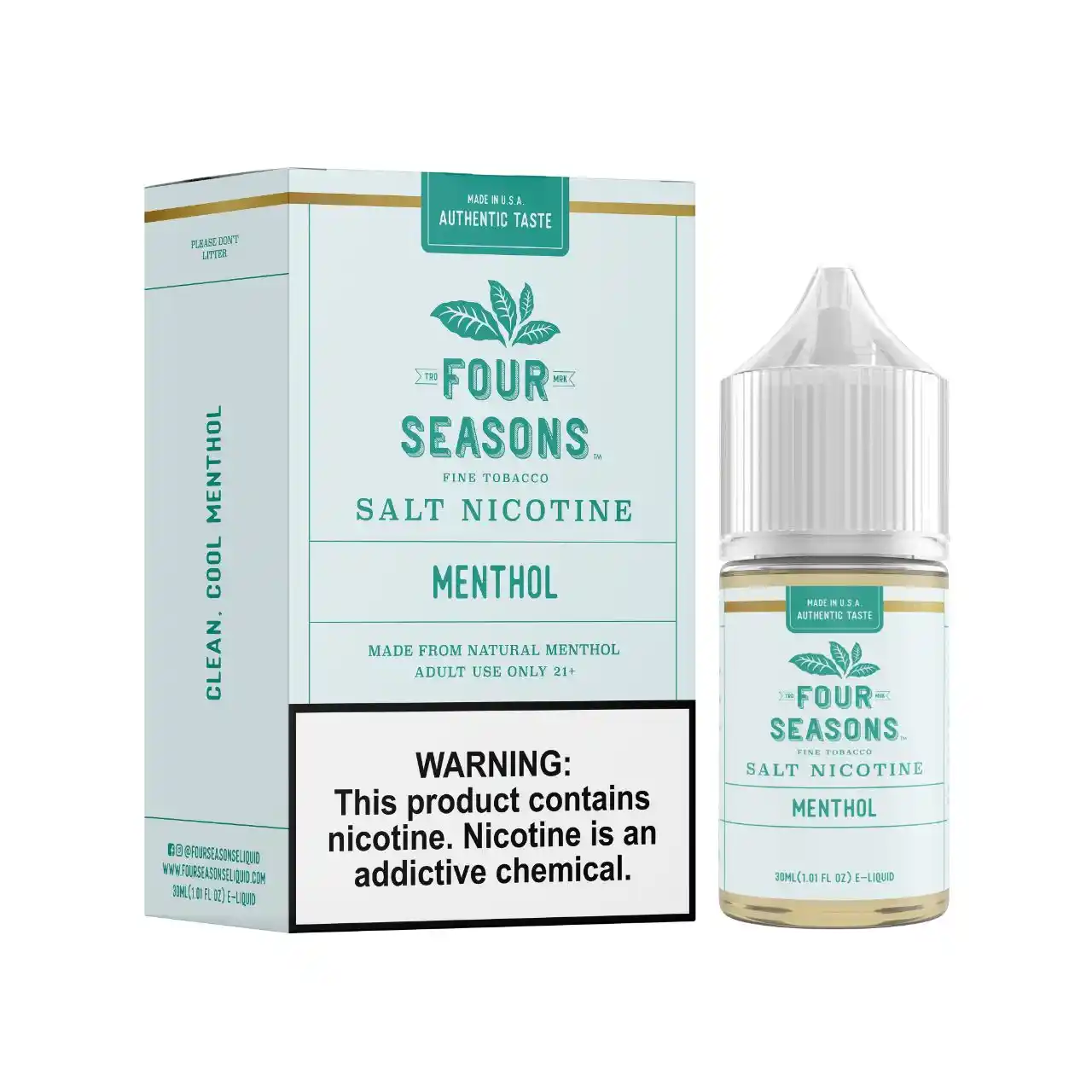 Four Seasons Menthol Salt 30ml E-Juice Four Seasons Menthol Salt 30ml E-Juice