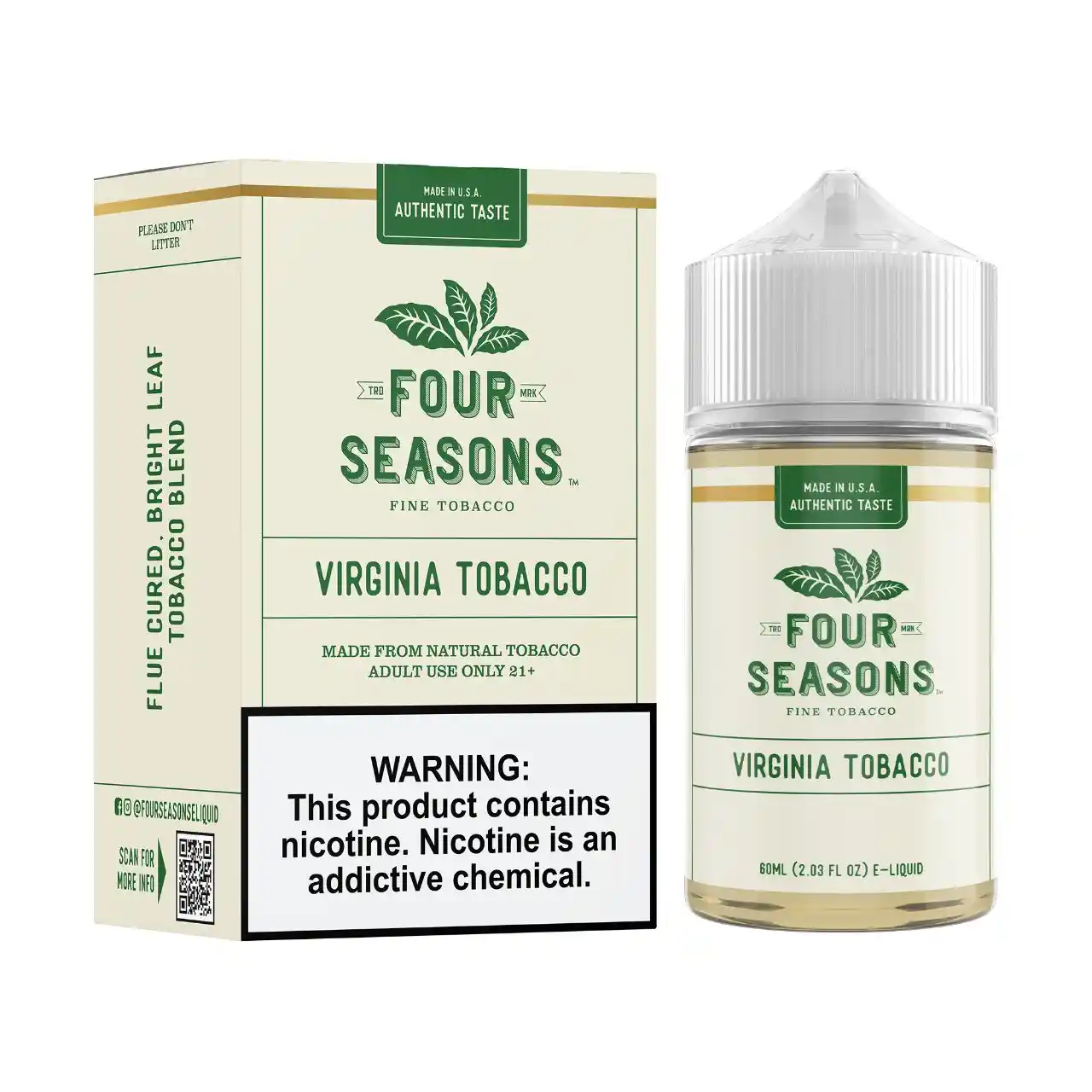 Four Seasons Virginia Tobacco 60ml E-Juice