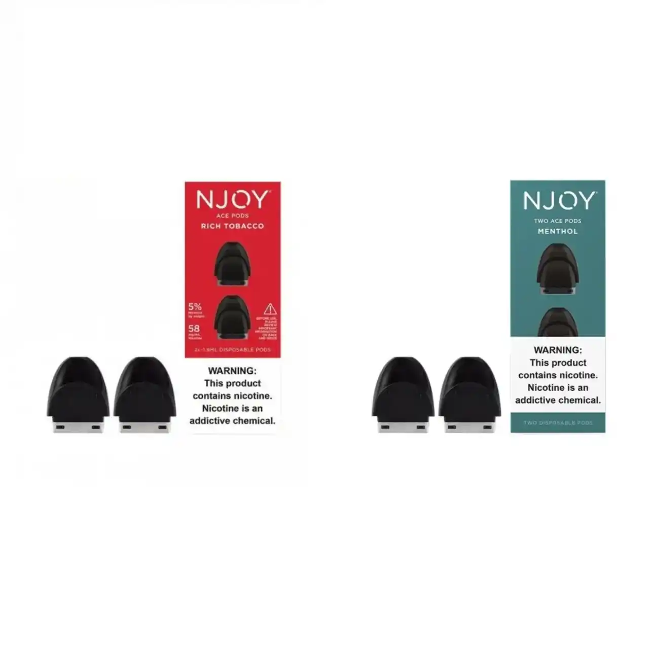 Njoy Ace Prefilled Replacement Pod 1.9ML - 2PK Njoy Ace Prefilled Replacement Pod 1.9ML - 2PK