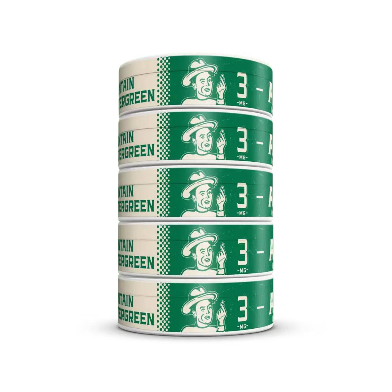 ALP Nicotine Pouches - 5PK Mountain Wintergreen 3MG Angle 1