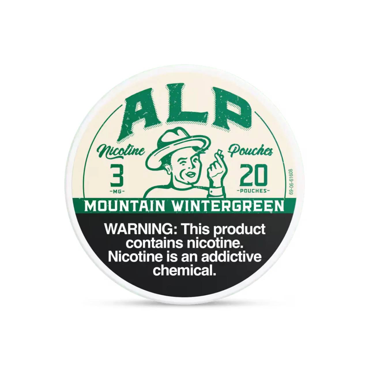 ALP Nicotine Pouches - 5PK Mountain Wintergreen 3MG