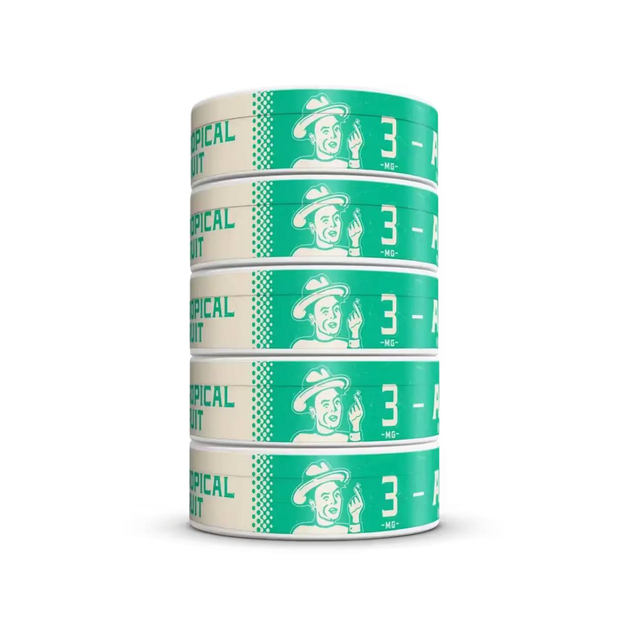 ALP Nicotine Pouches - 5PK Tropical Fruit 3MG Angle1