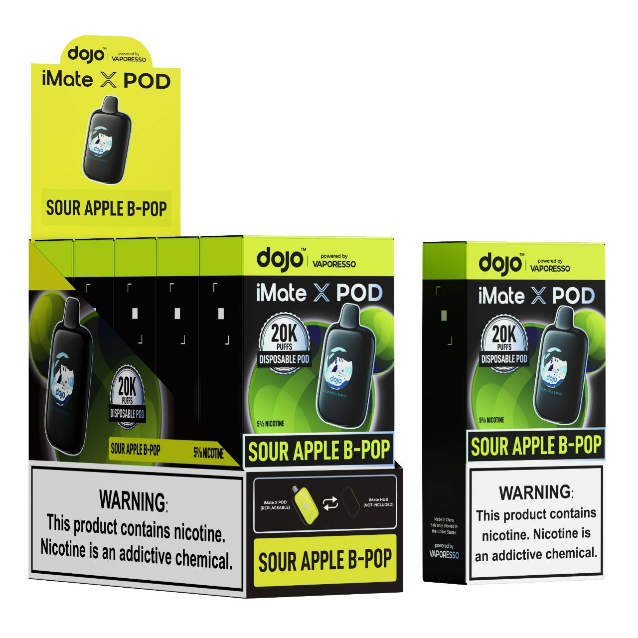 Vaporesso Dojo iMate X 20K Puff Disposable Replacement Pod Cartridge - 1PK Box Vaporesso Dojo iMate X 20K Puff Disposable Replacement Pod Cartridge - 1PK Box
