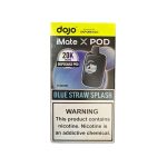 Vaporesso Dojo iMate X Pre-Filled 20K Puff Disposable Replacement Pod Cartridge-Blue straw splash