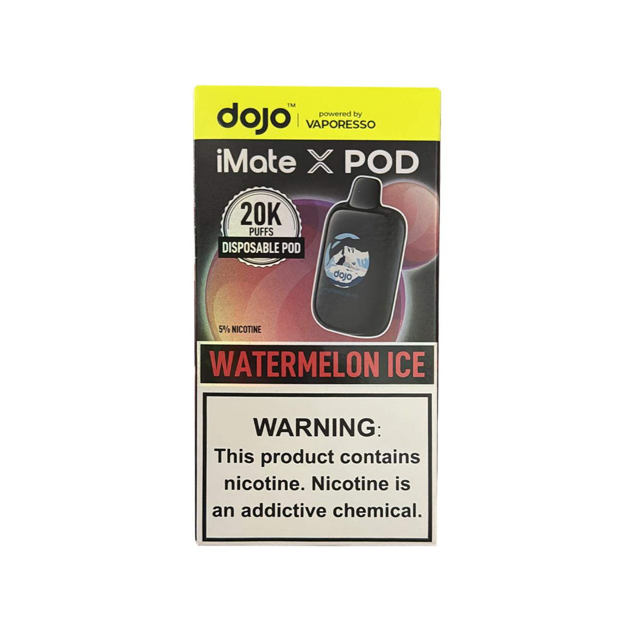 Vaporesso Dojo iMate X Pre-Filled 20K Puff Disposable Replacement Pod Cartridge-Watermelon-Ice Vaporesso Dojo iMate X Pre-Filled 20K Puff Disposable Replacement Pod Cartridge-Watermelon-Ice