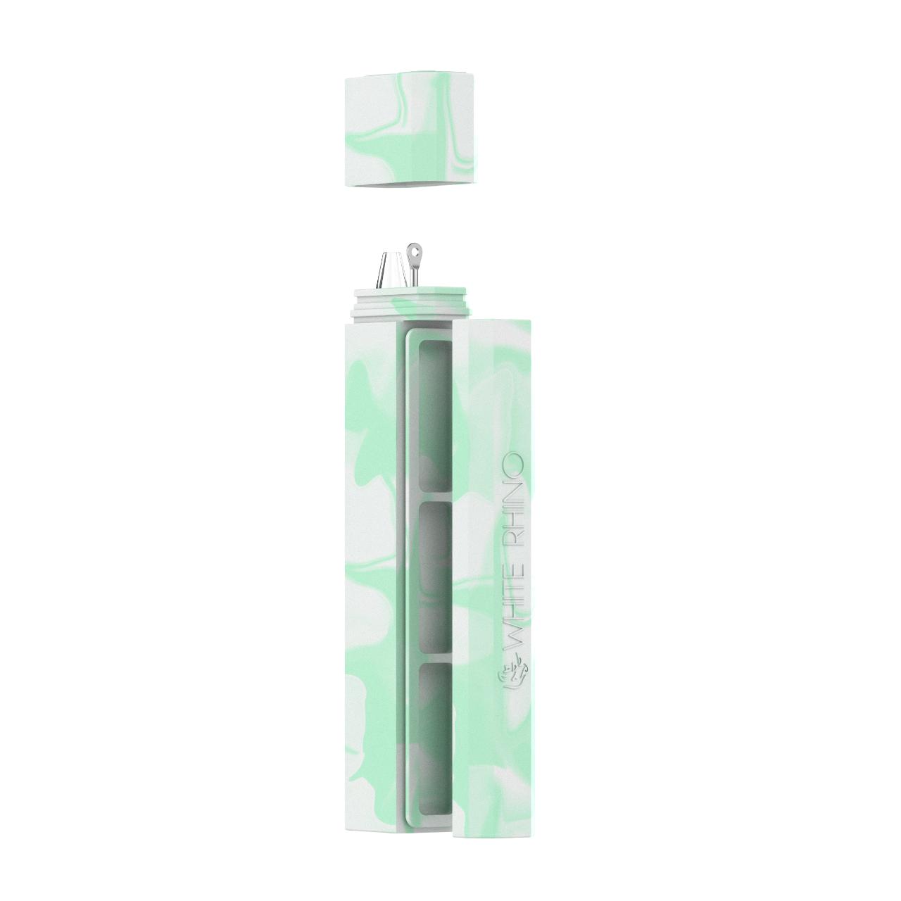 White Rhino Dab Out Glow in The Dark Quartz Angle Mint White
