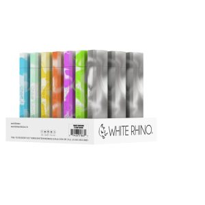White Rhino Dab Out Glow in The Dark Quartz - Assorted Colors 21CT Display Side View