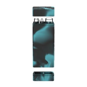 White Rhino Dual Original Silicone Container with Glass Straw & Chillum Front