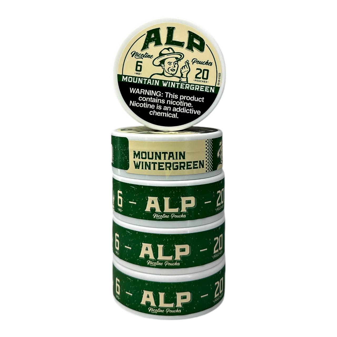 ALP Nicotine Pouches - 5PK Mountain Wintergreen 6MG