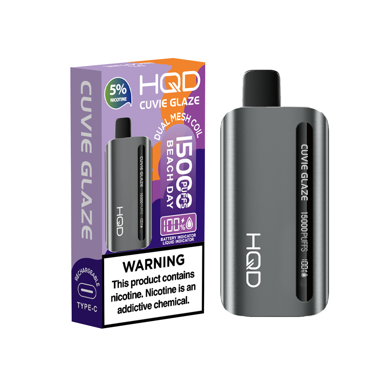 HQD Cuvie Glaze 15000 Puff Disposable-Beach Day HQD Cuvie Glaze 15000 Puff Disposable-Beach Day