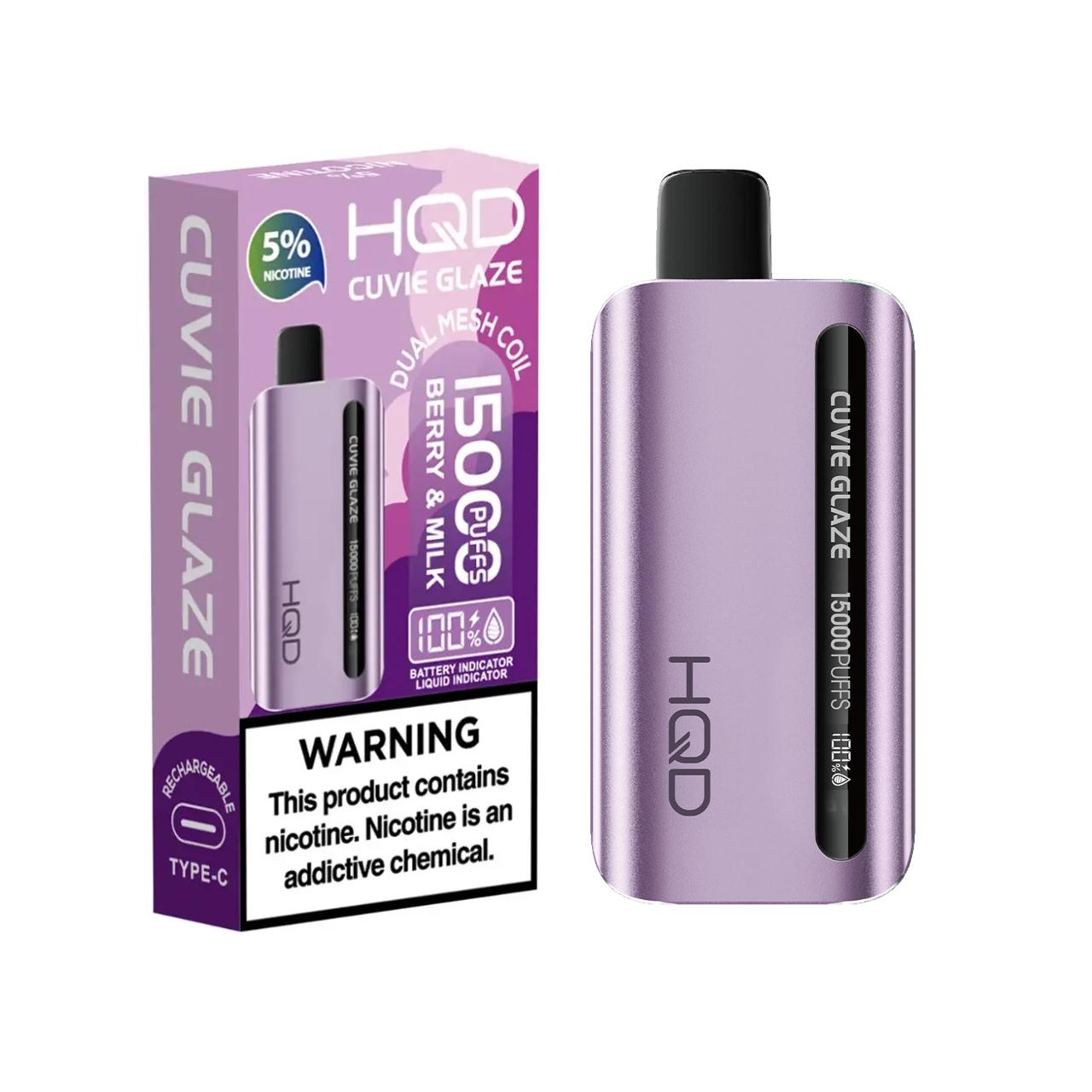 HQD Cuvie Glaze 15000 Puff Disposable Berry Milk HQD Cuvie Glaze 15000 Puff Disposable Berry Milk