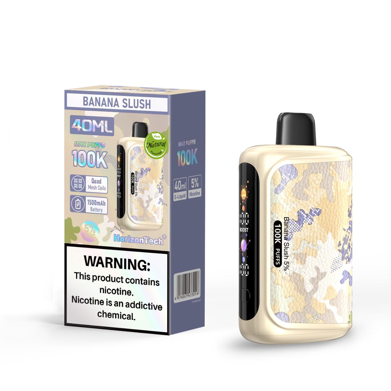 HorizonTech 100K Puff Disposable Banana Slush HorizonTech 100K Puff Disposable Banana Slush