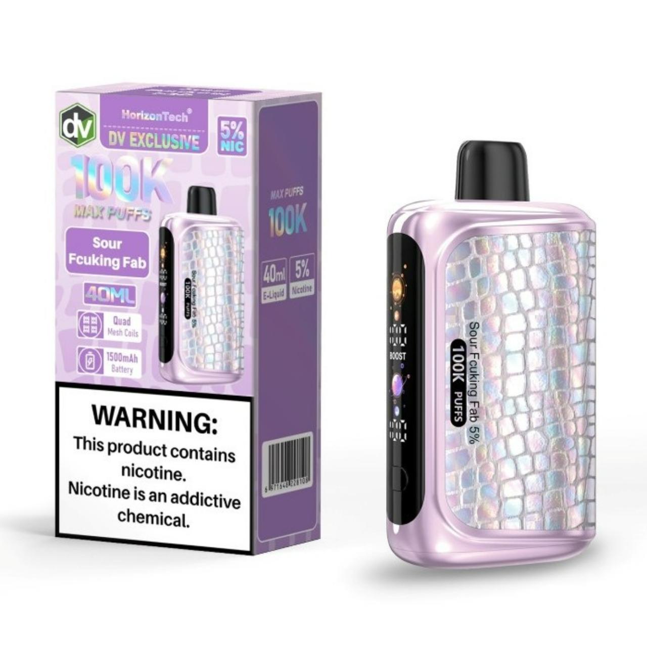 HorizonTech 100K Puff Disposable Sour Fcuking Fab - DV Exclusive HorizonTech 100K Puff Disposable Sour Fcuking Fab - DV Exclusive