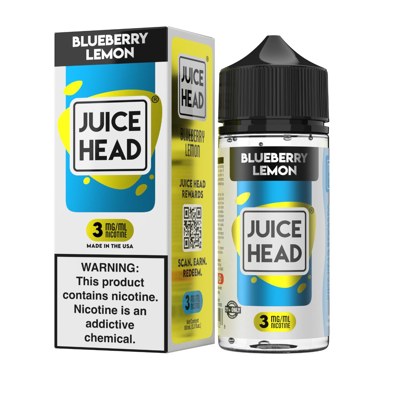 Juice Head Blueberry Lemon 100ml E-Juice 3mg Juice Head Blueberry Lemon 100ml E-Juice 3mg
