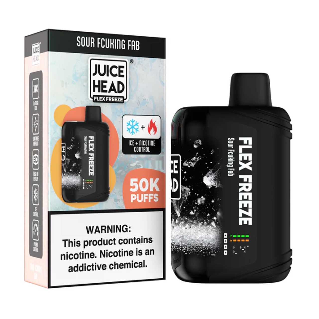 Juice Head Flex Freeze 50K Puff Disposable Sour Fcuking Fab
