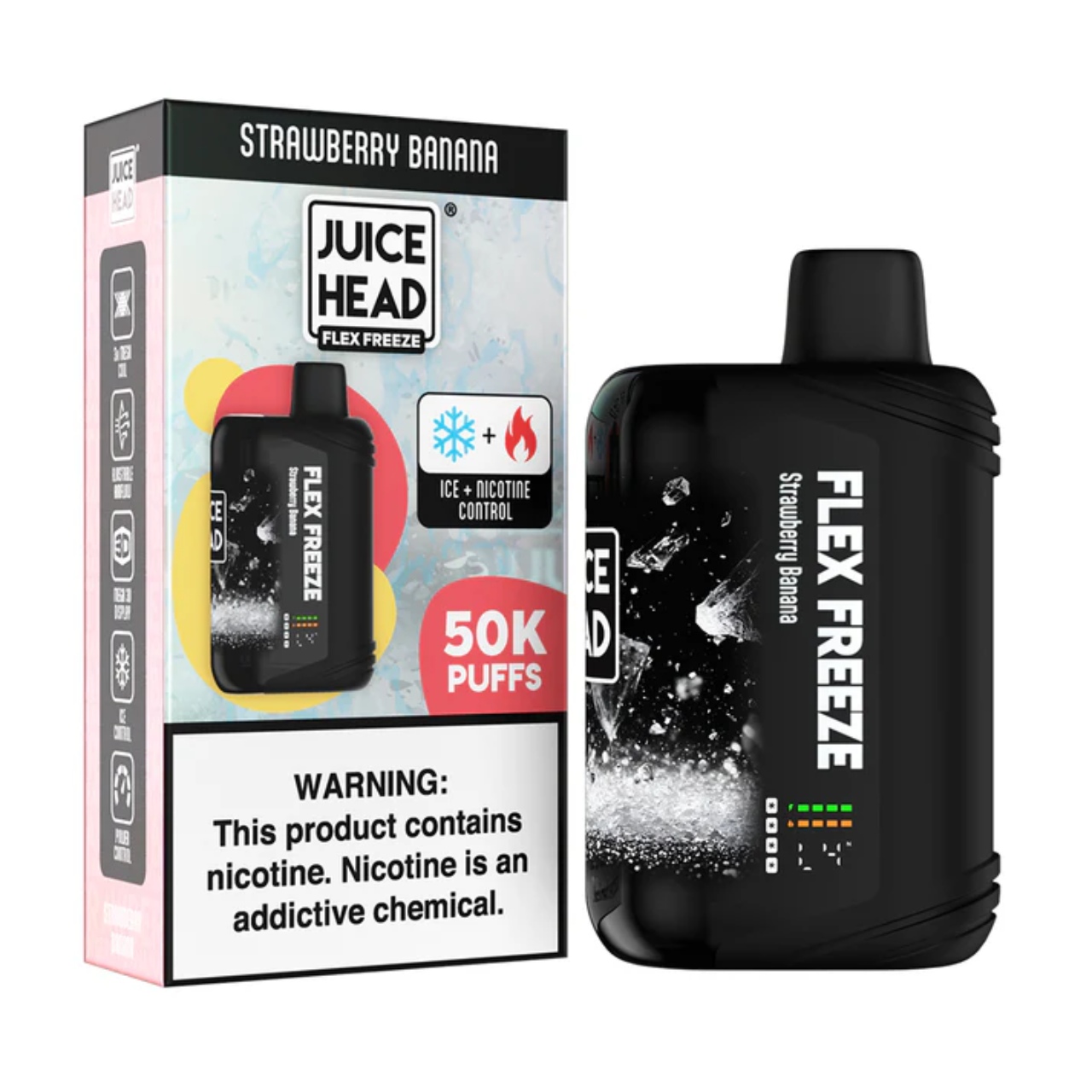 Juice Head Flex Freeze 50K Puff Disposable Strawberry Banana