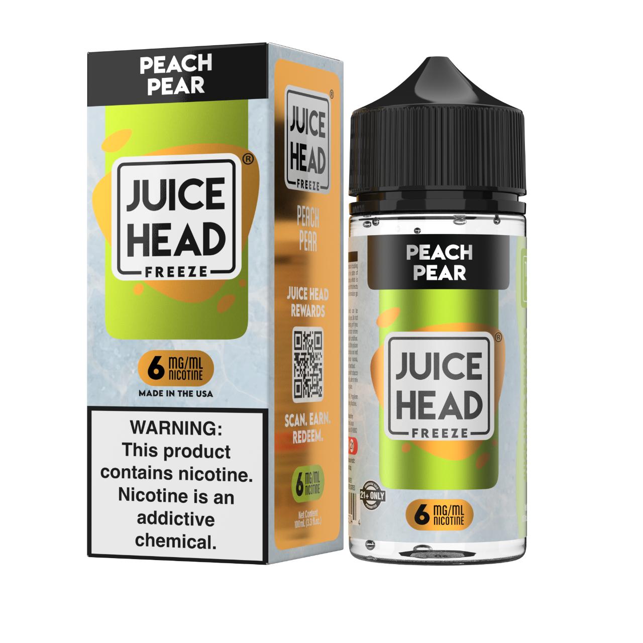 Juice Head Freeze Peach Pear 100ml E-Juice 6mg