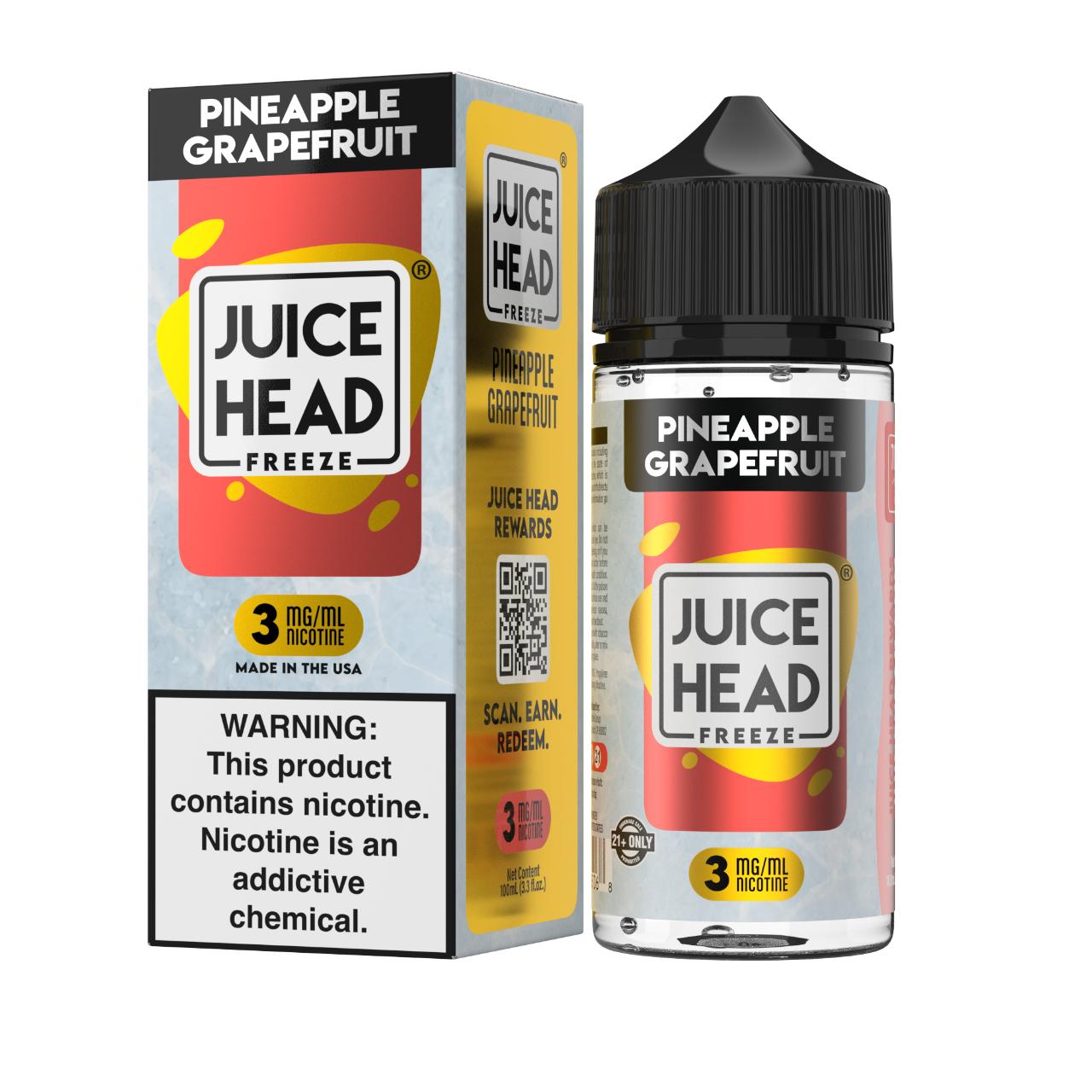 Juice Head Freeze Pineapple Grapefruit 100ml E-Juice 3mg Juice Head Freeze Pineapple Grapefruit 100ml E-Juice 3mg