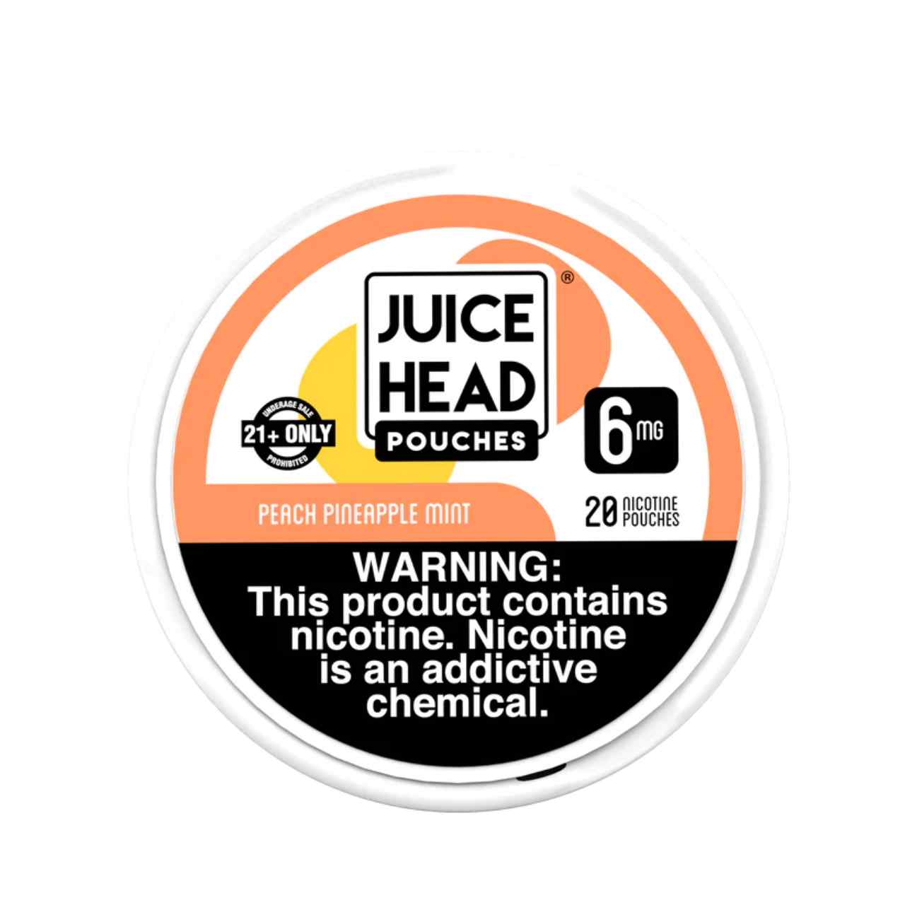 Juice Head Nicotine Pouches - 1PK - Peach Pineapple Mint 6mg