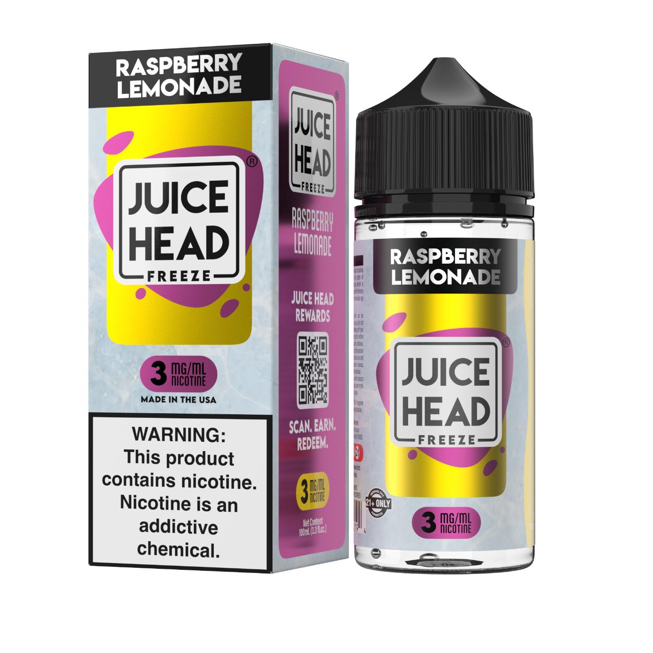 Juice Head Raspberry Lemonade Freeze 100ml E-Juice 3mg Juice Head Raspberry Lemonade Freeze 100ml E-Juice 3mg