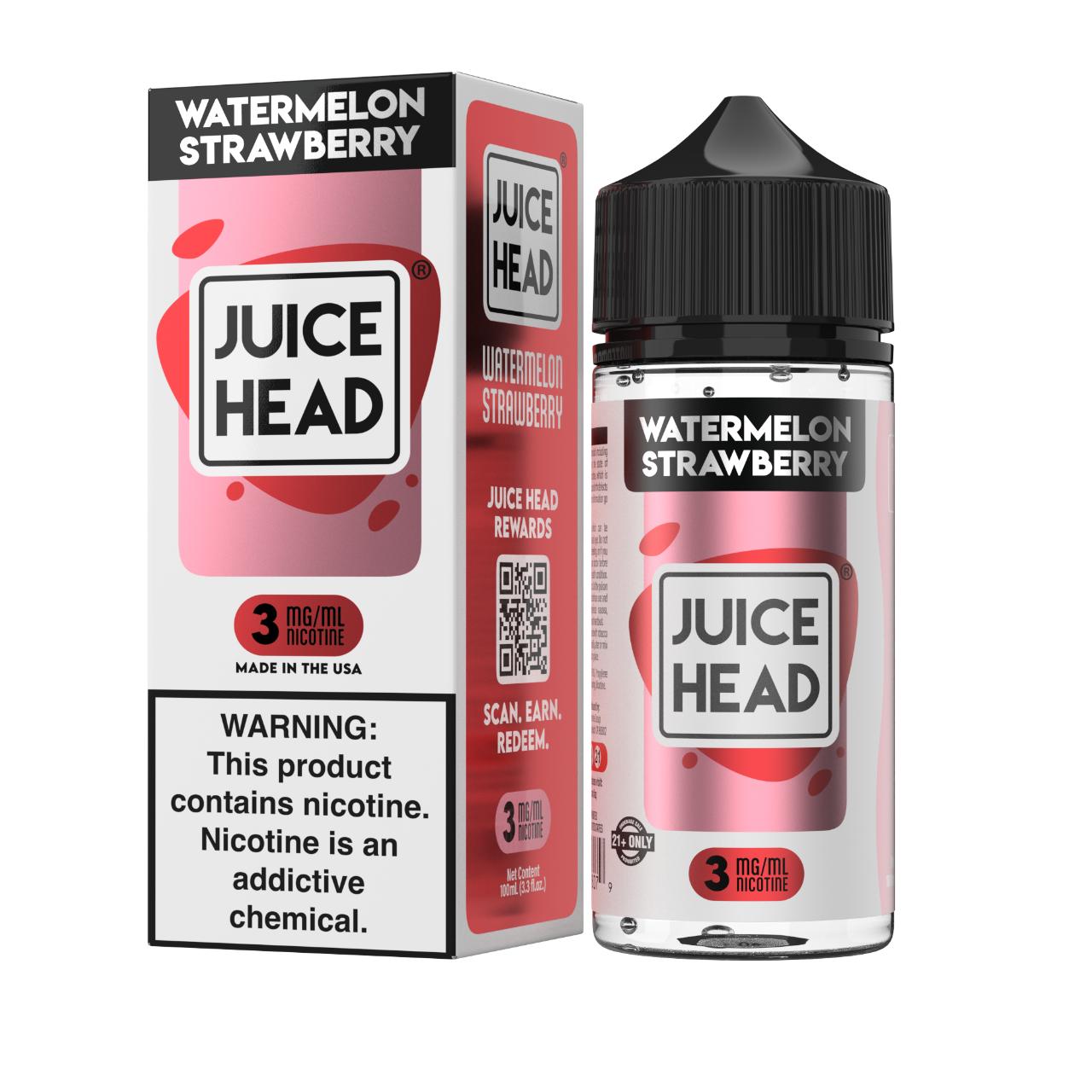 Juice Head Watermelon Strawberry 100ml E-Juice 3mg Juice Head Watermelon Strawberry 100ml E-Juice 3mg
