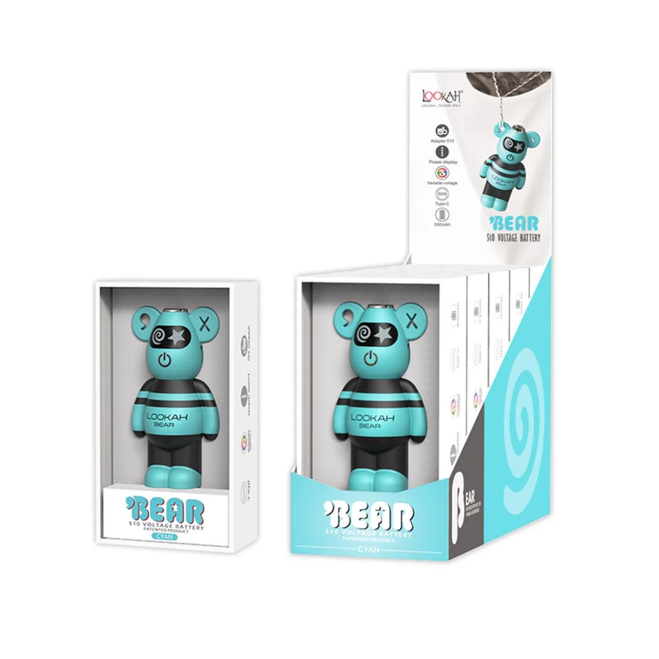 Lookah Bear Battery-Cyan