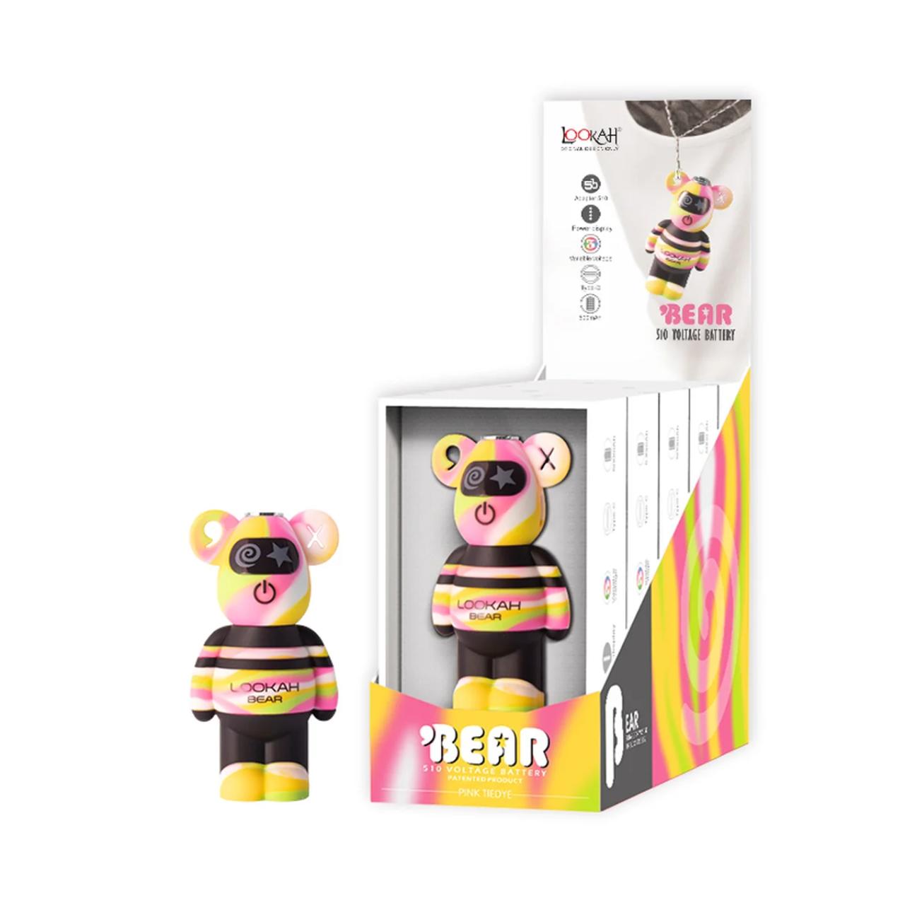 Lookah Bear Battery-Pink Tie Dye